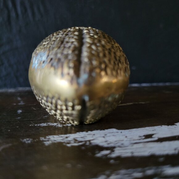 Small Vtg Brass Football Paperweight, Gift for Coach, Football Player / Fan - Picture 5 of 7